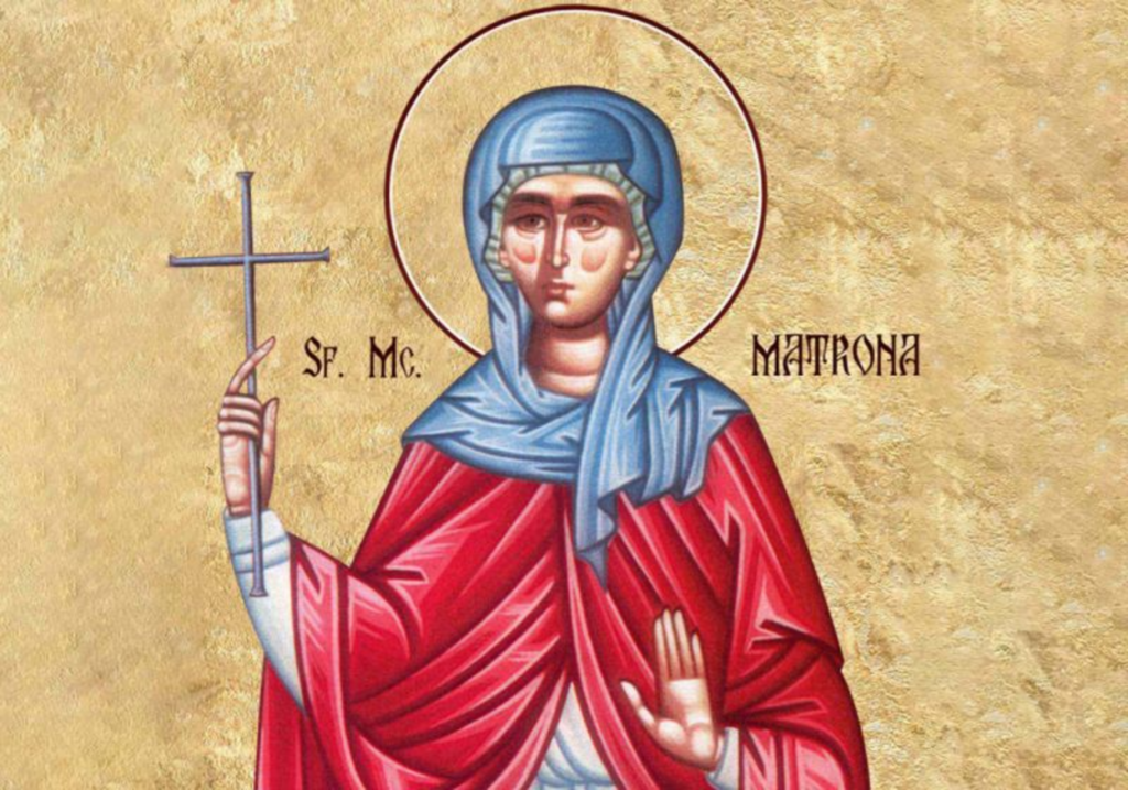 Calendar ortodox, 27 martie. Sfânta Muceniță Matroana din Tesalonic
