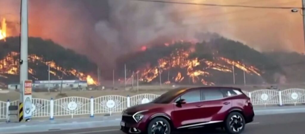 Alertă de dezastru în Coreea de Sud. Incendiu devastator în apropierea unei centrale nucleare