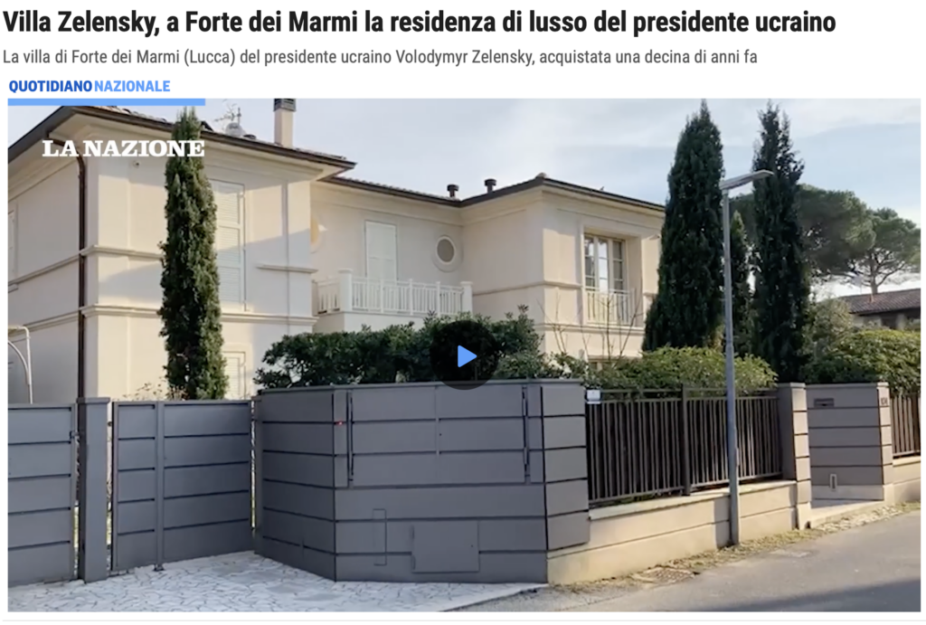 VIDEO. Vila din Italia a lui Volodimir Zelenski, un adevărat palat. Președintele ucrainean a investit o avere