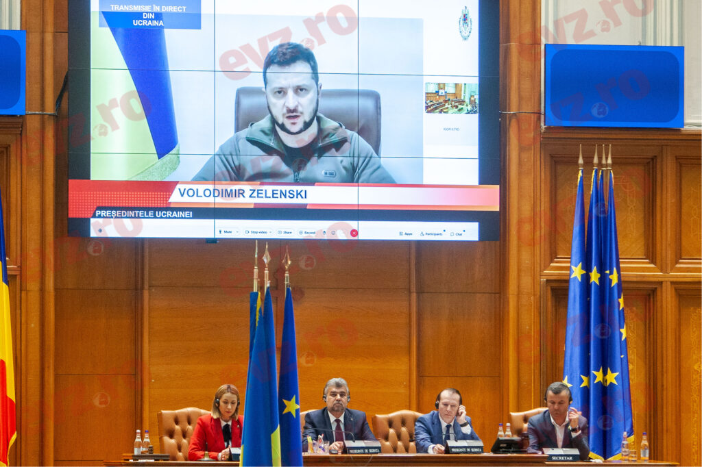 Florin Cîțu și Marcel Ciolacu mesaje pentru Volodimir Zelenski. „Sunteți un erou nu doar în Ucraina”