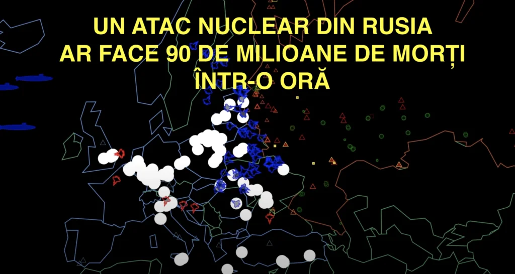 Americanii au simulat un război nuclear cu Rusia. Un VIDEO la care te trec fiorii! 90 de milioane de oameni afectați în prima oră a conflictului