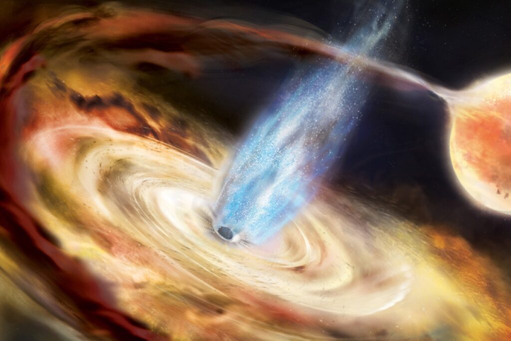 Ce se petrece în jurul  găurilor negre: un studiu cu razele X