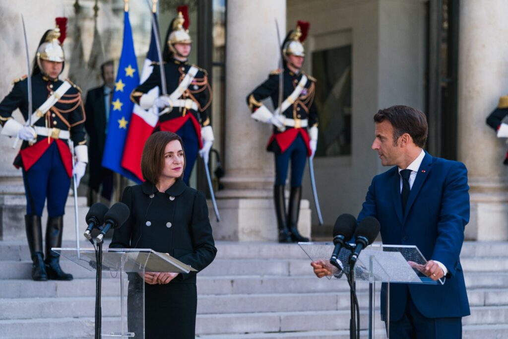 Maia Sandu, concluzii după întâlnirea cu liderul Franței: „Contăm pe sprijinul Parisului pentru ca Republica Moldova să devină candidată la UE”