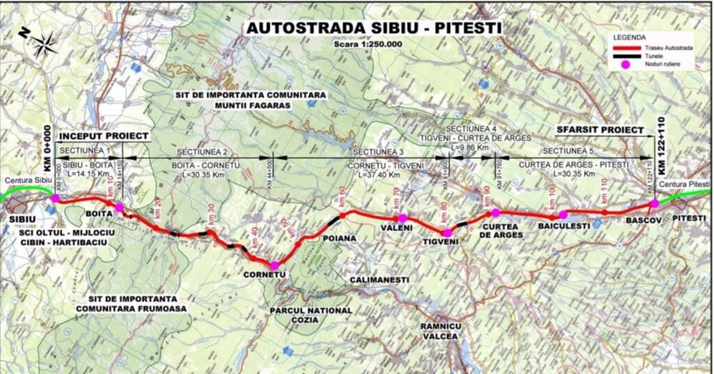 Lucrările de pe Autostrada Sibiu-Pitești se apropie de finalizare. Șoferii de TIR au o mare îngrijorare