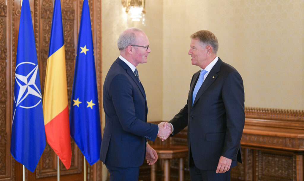 Klaus Iohannis, discuție cu ministrul Afacerilor Externe şi al Apărării din Irlanda