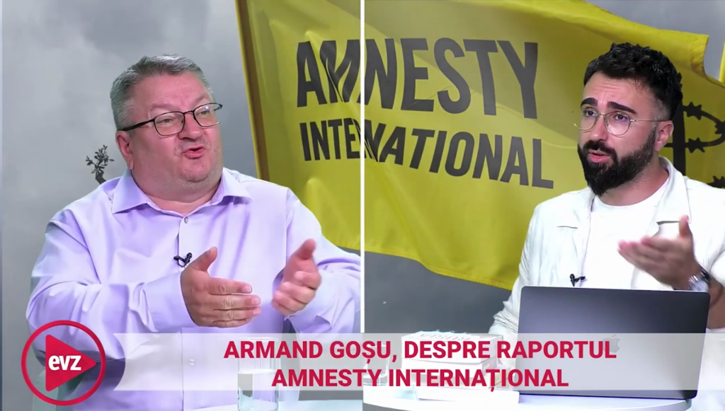 Exclusiv. Amnesty International îl susține pe Putin?! Armand Goșu: „Raportul e o rușine!” Video