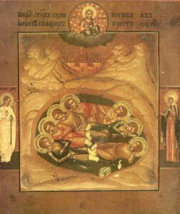 Calendar Ortodox, 4 august. Sfinții şapte tineri din Efes, ocrotitorii creștinilor. Ostașii, zidiți într-o peșteră, au dormit 200 de ani