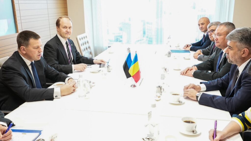 Nicolae Ciucă și Marcel Ciolacu au discutat la Tokyo cu președintele Parlamentului Estoniei. Subiectul principal, securitatea regiunii