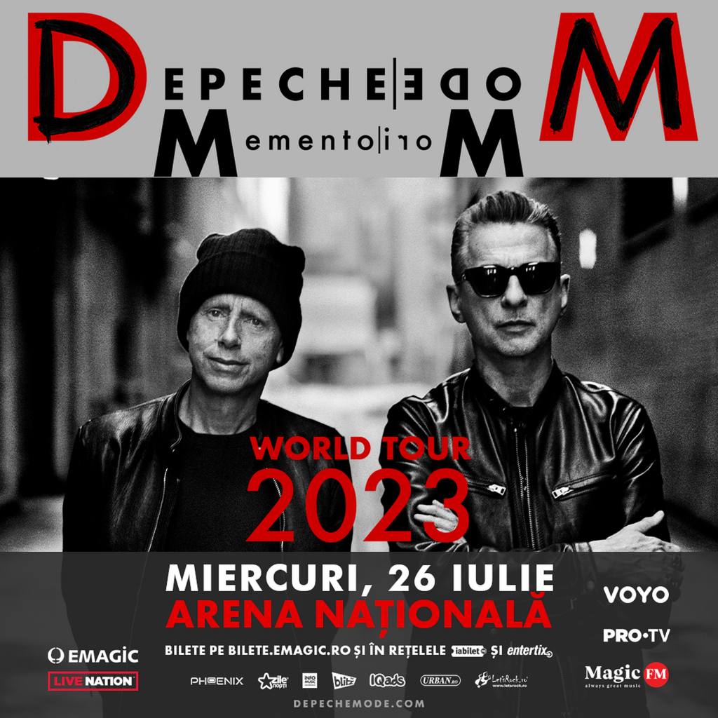 Depeche Mode va concerta din nou în România, miercuri, pe Arena Naţională din Bucureşti.