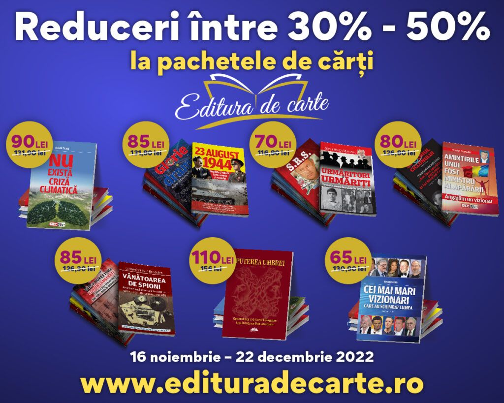 S-a lansat edituradecarte.ro, noul magazin online. Comandă cele mai recente și apreciate cărți cu profil istoric și de business. Prețuri promoționale!