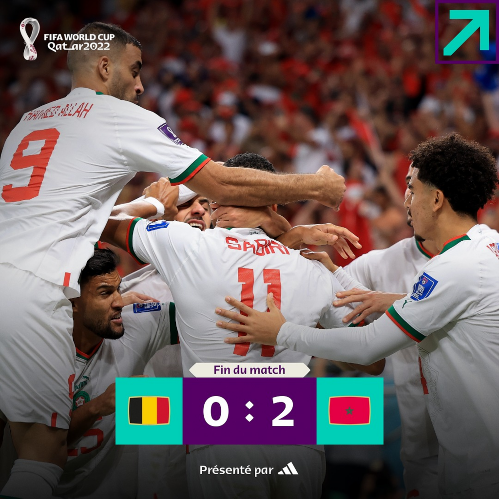 Campionatul Mondial. Marocul dă o lovitură usturătoare Belgiei. Victorie cu 2-0 și gânduri de calificare