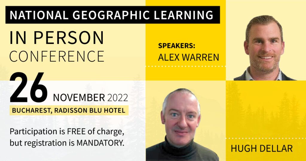 Speakeri de renume mondial vor fi prezenți la ediția de anul acesta a Conferinței Anuale National Geographic Learning. Înscrierile sunt gratuite