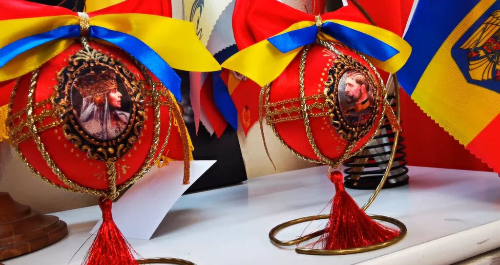 Orădencele care colorează România în roșu-galben și albastru. Au făcut un steag de 100 de m și o stemă regală brodată manual pentru Regele Mihai