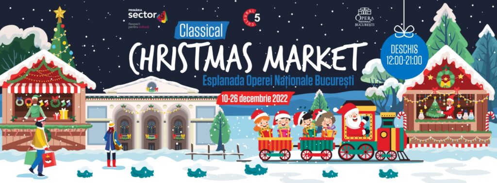 Târgul de Crăciun de pe esplanada Operei și-a anunțat programul artistic din aer liber