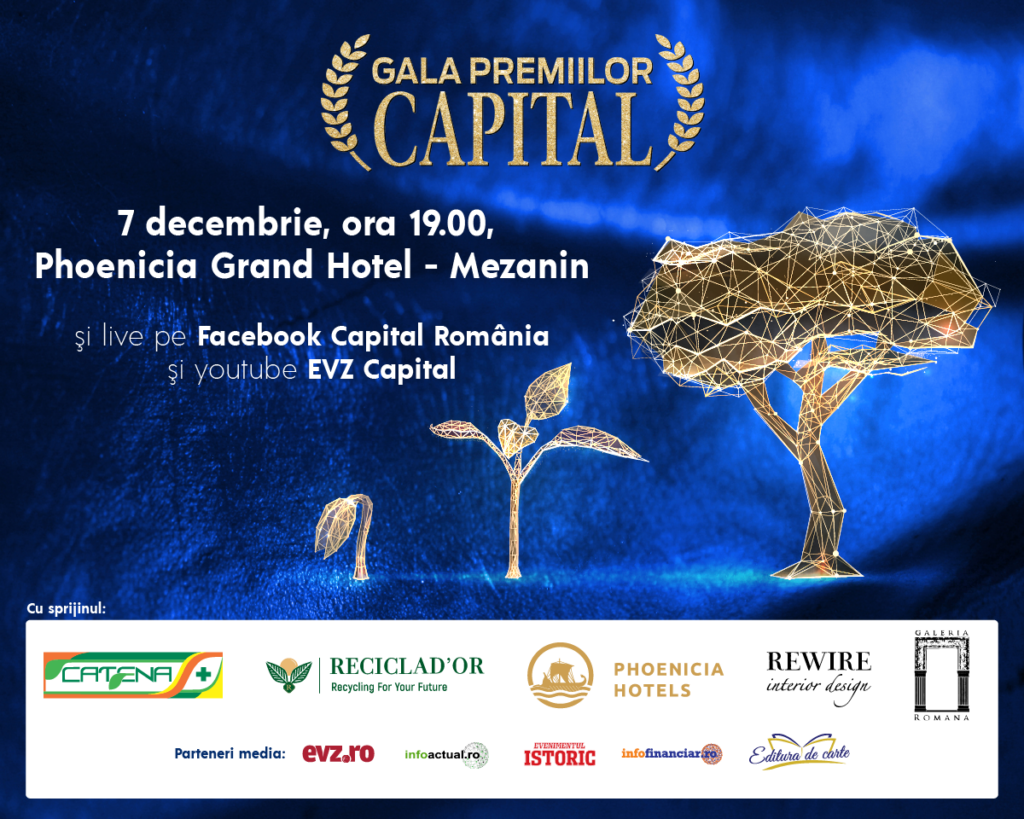 Gala Premiilor Capital marchează 30 de ani de la prima apariție a Revistei Capital