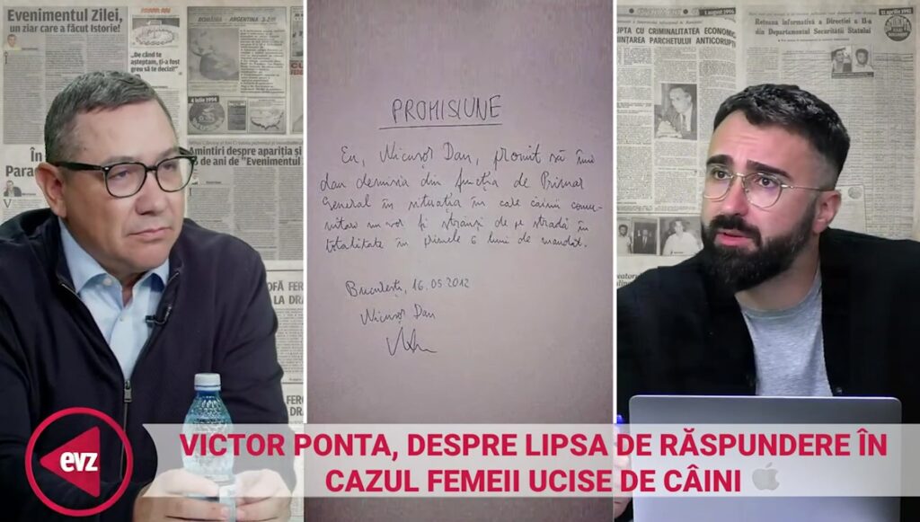 Exclusiv. Cine răspunde pentru femeia ucisă de câini?! Victor Ponta: „Trebuia să-mi dau eu demisia!” – Video