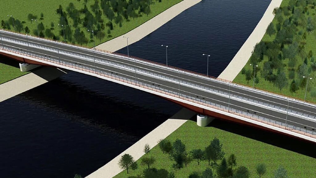 Primul pod cu patru benzi între România și Republica Moldova. Lucrarea a fost avizată de CNAIR