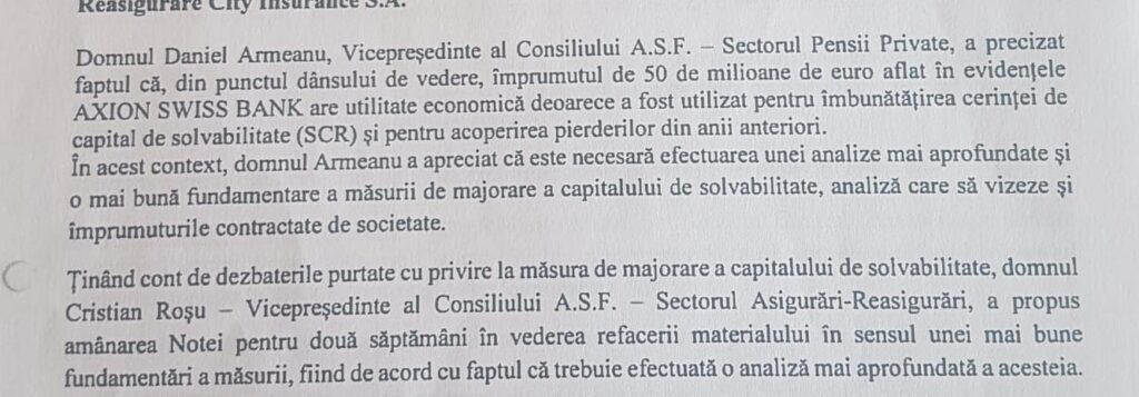Falimentul City Insurance. Cum s-au zbătut doi vicepreședinți ASF să NU apere interesele românilor (III)