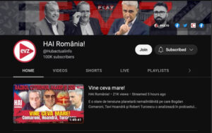 Canalul de Youtube hai Romania