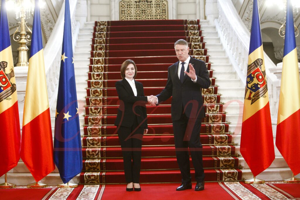 Maia Sandu, primită la Palatul Cotroceni. Iohannis: România condamnă orice tentativă a Federației Ruse de a destabiliza Moldova