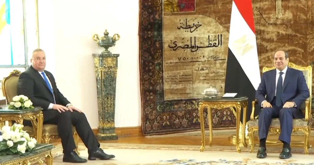 Nicolae Ciucă şi preşedintele Egiptului Abdel Fattah el-Sisi, întâlnire la Cairo. România va exporta mai multe cereale în Egipt