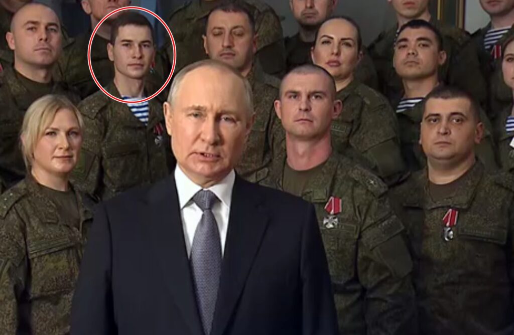 Eroul preferat al lui Putin a murit pe front. La discursul de Anul Nou, parașutistul se afla lângă comandantul suprem