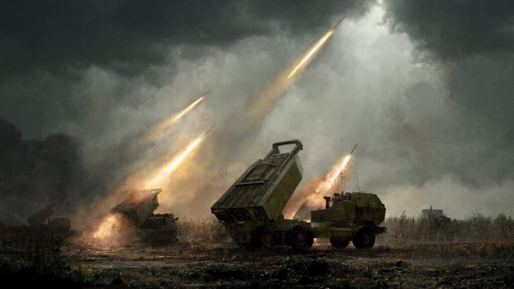 Ploaie de rachete HIMARS. Rușii, surprinși de ucraineni pe o plajă