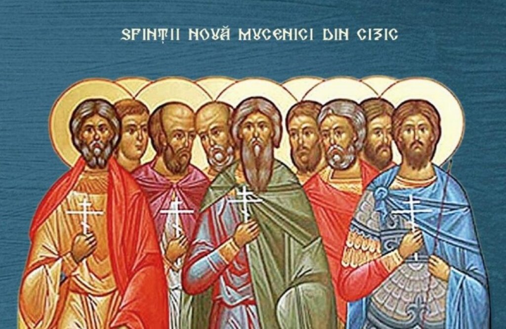 Calendar Ortodox, 29 aprilie. Sfinții 9 Mucenici din Cizic. Numeroase minuni s-au petrecute la racla cu moaștele lor