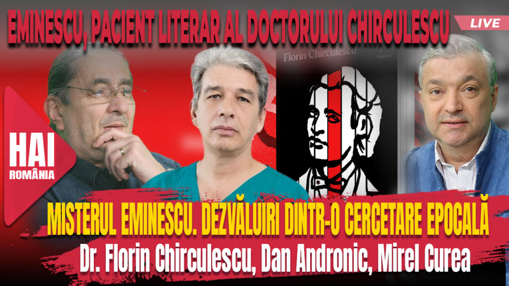 Eminescu, un fabulos personaj de roman. Prezentat de dr. Florin Chirculescu. Contrapunct, la 12