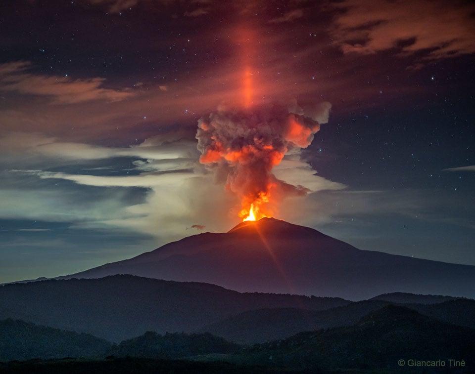 Erupţia vulcanului