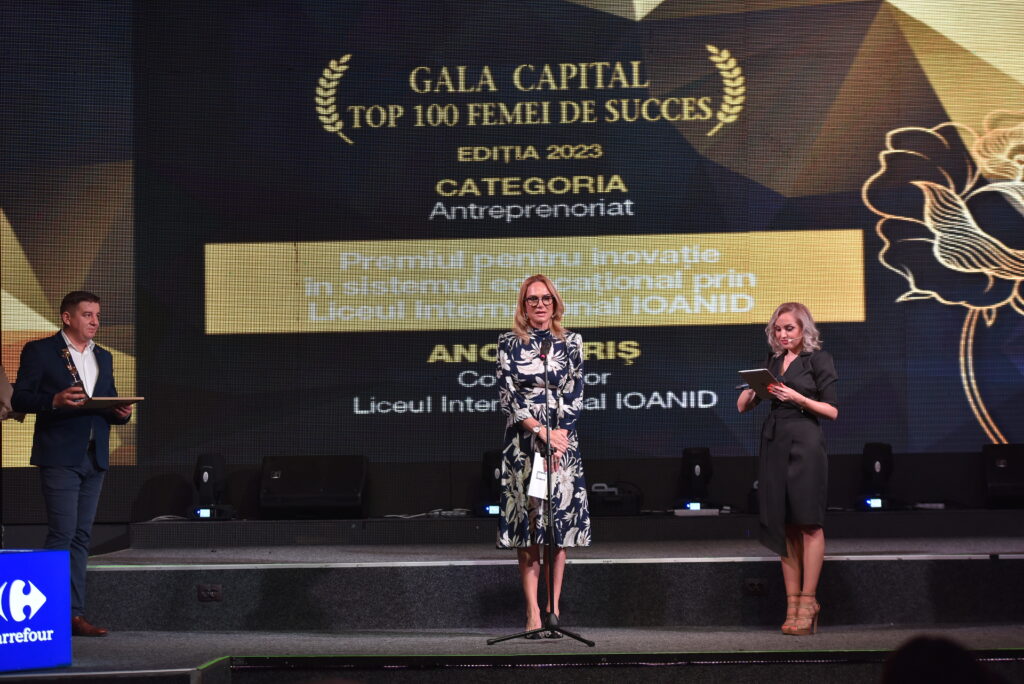 Anca Biriș, Ioanid, la Gala „Top 100 Femei de Succes”: „Noi, părinții și profesorii formăm o echipă de succes în scopul excelenței copiilor”