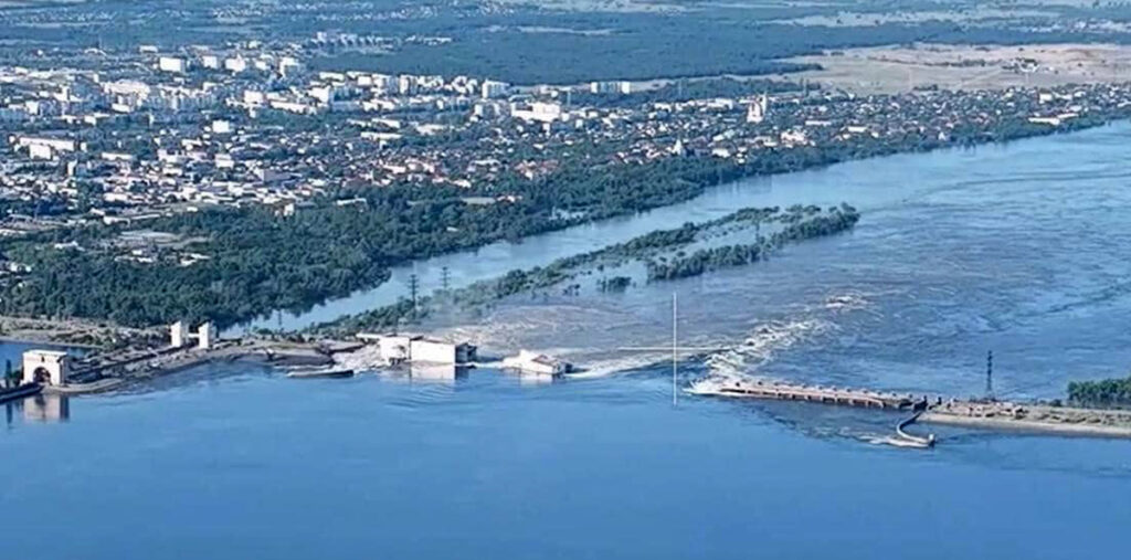 Cum arată râul Nipru, după bombardamentul rusesc asupra hidrocentralei Kahovka