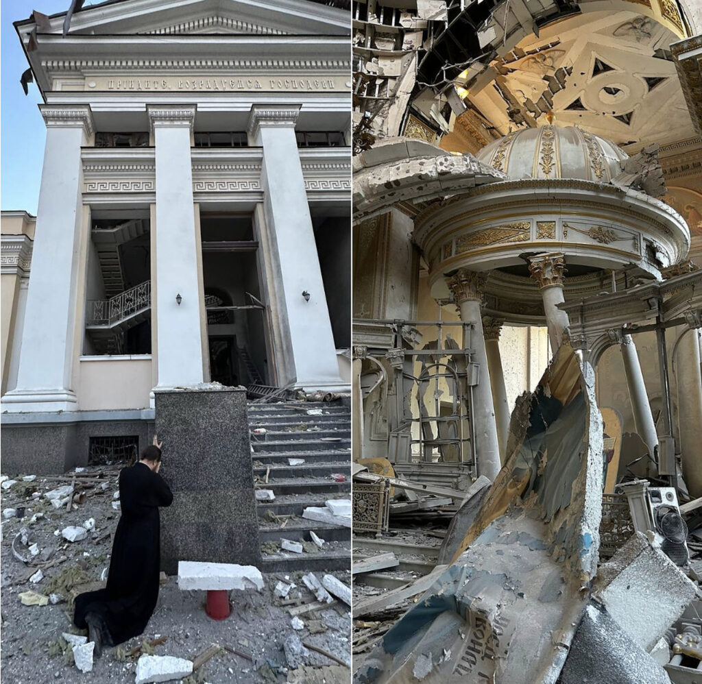 Moscova respinge acuzaţiile privind distrugerea Catedralei din Odesa. Kremlinul pasează vina