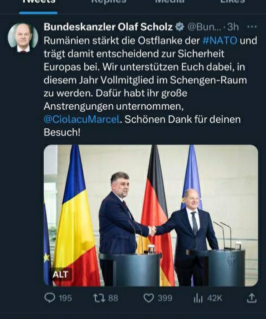 Mesajul lui Scholz după întâlnirea cu Ciolacu. Germania susține România pentru Schengen