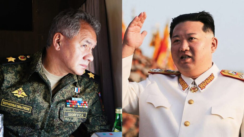 Serghei Şoigu sărbătoreşte sfârşitul Războiului Coreei cu Kim Jong Un