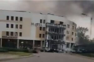 Hotel. Zaporojie, bombardament, Ucraina, rachetă rusească