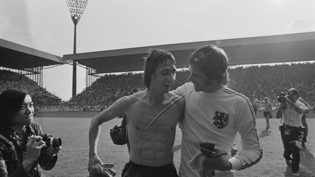 O legendă a fotbalului, Jongbloed alături de Cruyff