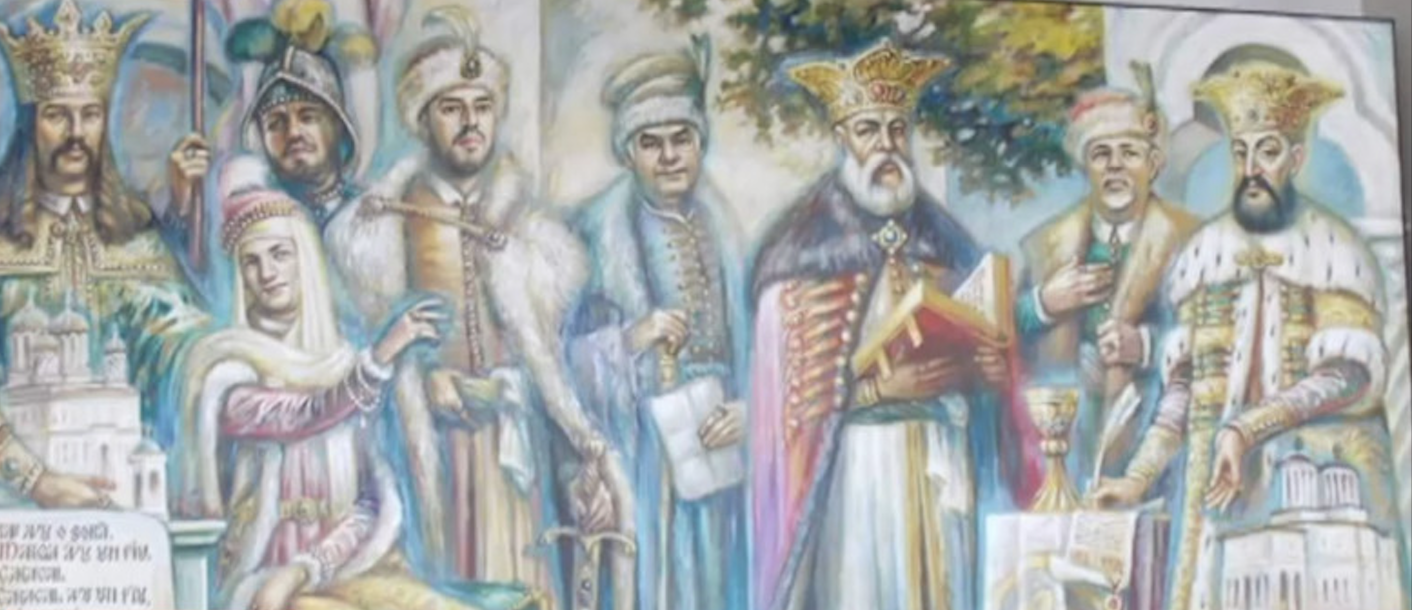 Primarul Dordulea și familia sa, într-un tablou alături de Neagoe Basarab și Constantin Brâncoveanu