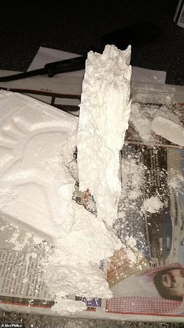 Cocaină descoperită în Rusia.