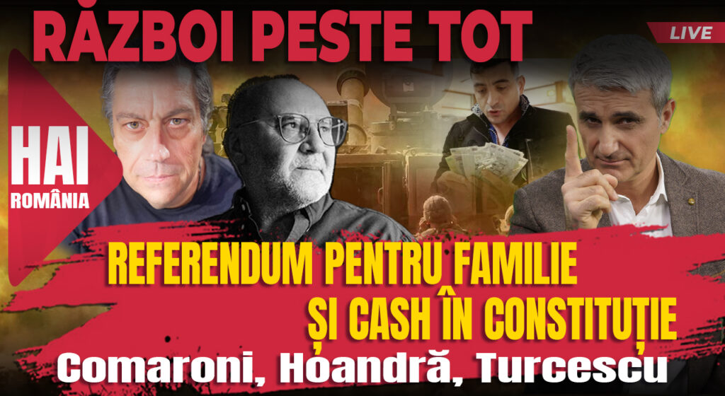 Exclusiv. Referendum pentru familie și cash în Constituție. Hali live cu Turcescu. Video