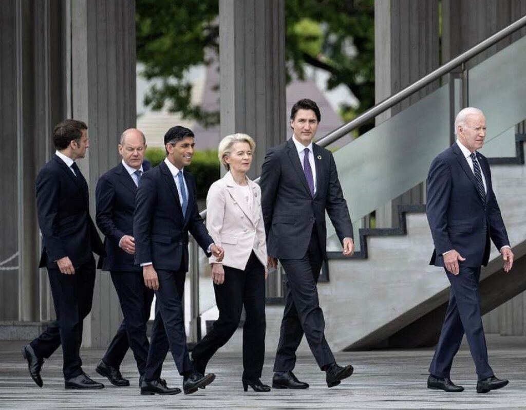 Biden, Meloni, Sunak, Trudeau, Macron și Scholz, convorbire despre Israel