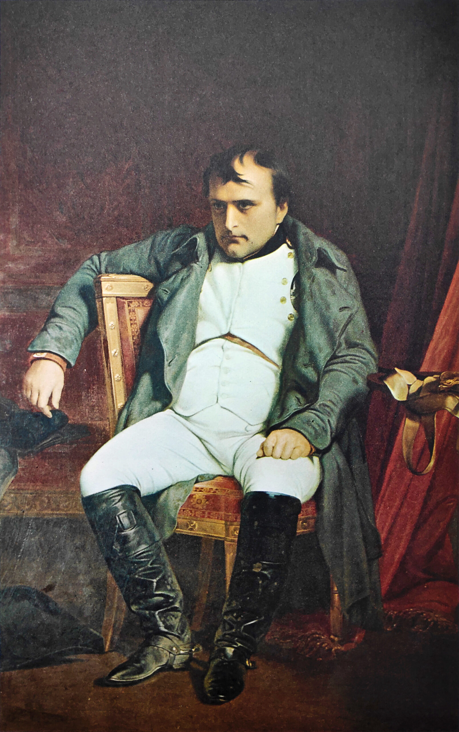Portretul lui Napoleon I după ce și-a luat rămas bun de la Fontainebleau , pictură de Paul Delaroche pictat în 1840, Sursa Foto: Dreamstime