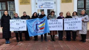 Salariile profesorilor, protest, Republica Moldoca