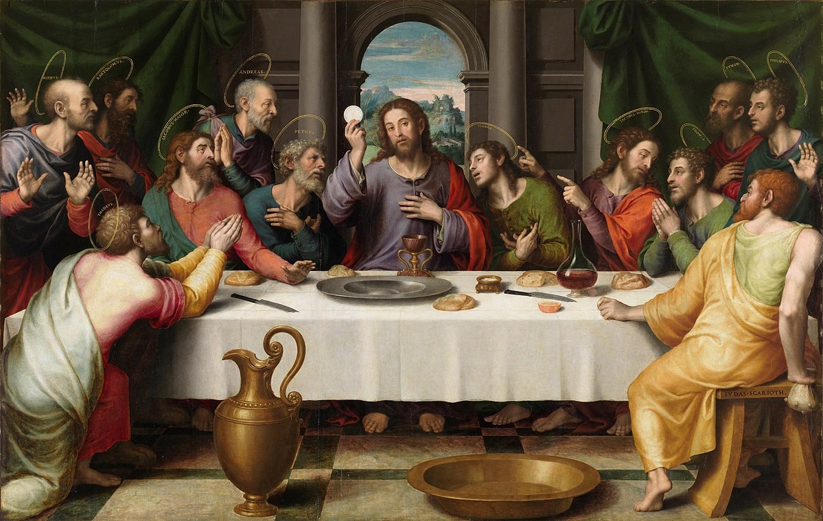 Iisus, sfințind și împărțind pâinea apostolilor - A domesticit omul grâul? 