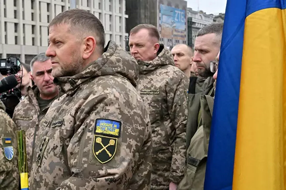 Protest la Kiev pentru susținerea generalului Valerii Zalujnîi. Se cere demisia lui Volodimir Zelenski