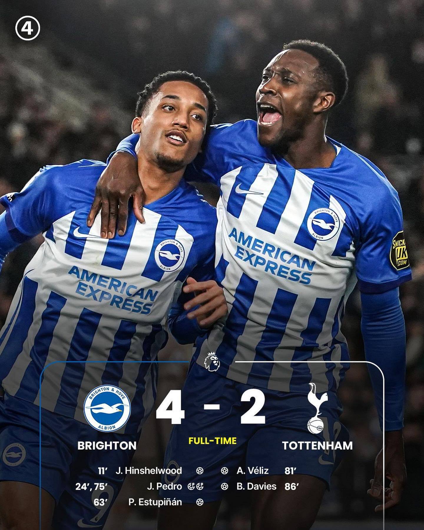 Brighton a învins-o pe Tottenham