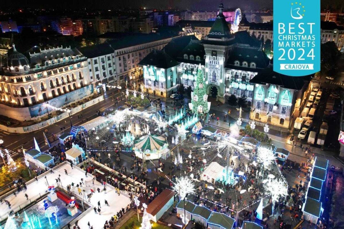 Craiova 2023: Afluență record și ocupare 100% a spațiilor de cazare cu prilejul Târgului de Crăciun Craiova, votat al doilea cel mai frumos din Europa