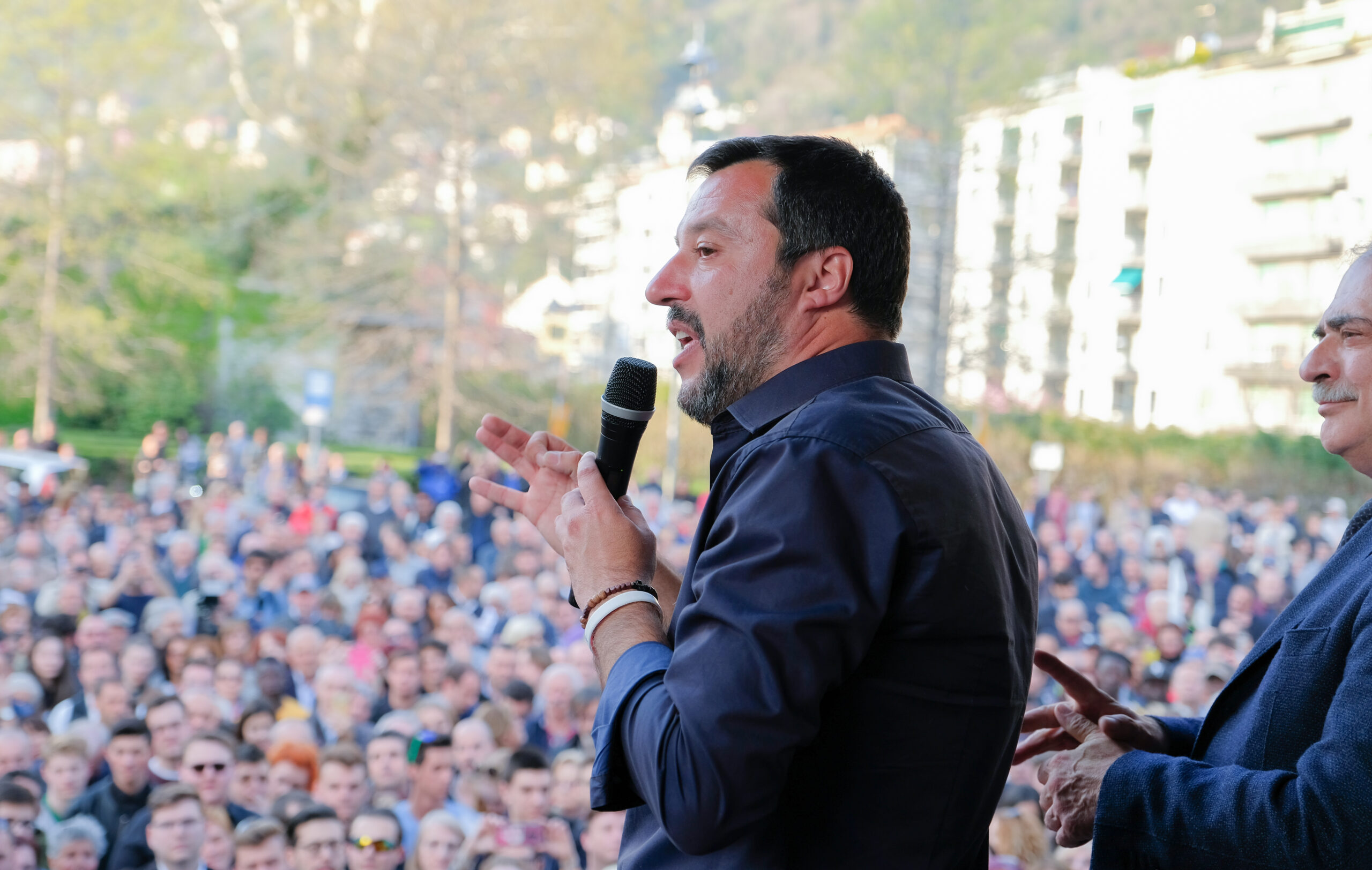 Matteo Salvini, liderul partidului naționalist Lega Nord.