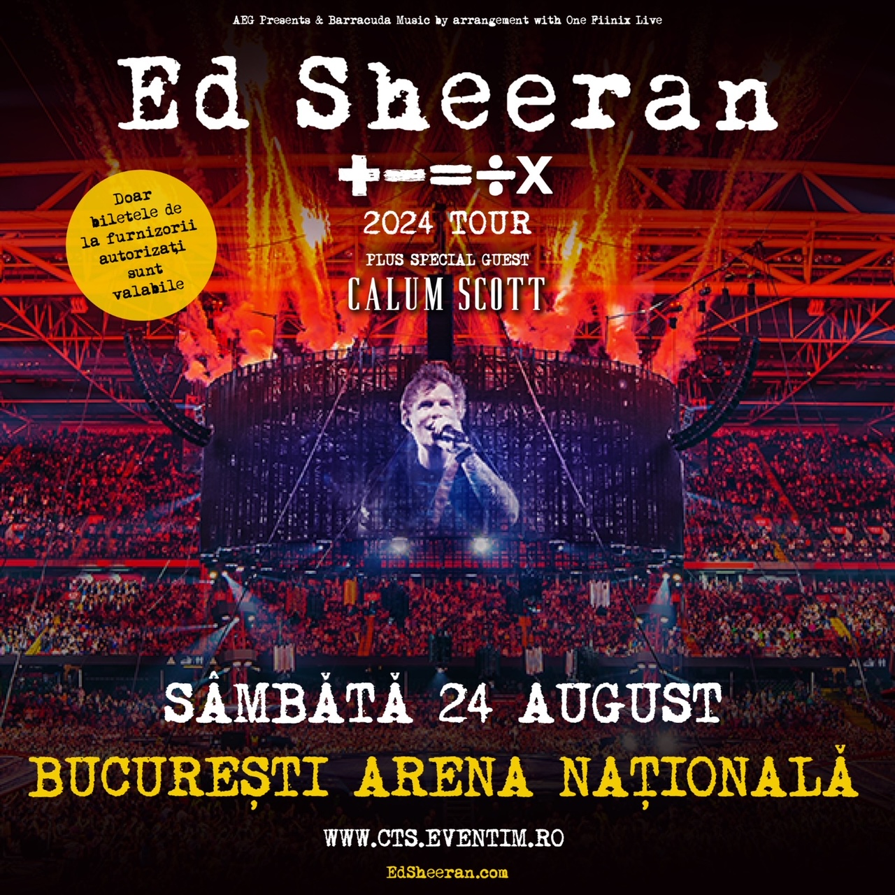 Ed Sheeran, concert România 2024