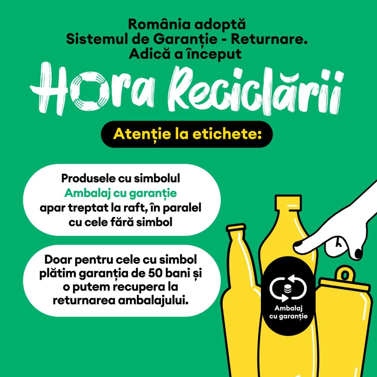 Reciclarea în realitate: evaluarea Sistemului de Garanție-Returnare la o lună și jumătate de funcționare în România